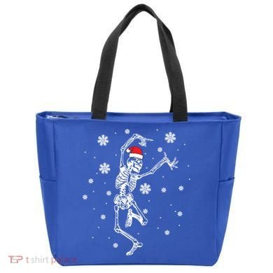 Xmas Tree Christmas Lights Christmas Skeleton Dancing Meaningful Gift Tote Bag