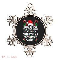 Xmas This Is My It's Too Hot For Ugly Christmas Sweaters Ornament thumb 0