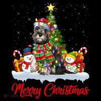 Xmas Tree Lighting Santa Miniature Schnauzer Dog Christmas Gift Coffee Mug thumb 5