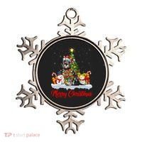 Xmas Tree Lighting Santa Miniature Schnauzer Dog Christmas Gift Ornament thumb 0