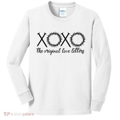 Xoxo The Original Love Letters Easter Christian Kids Long Sleeve Shirt