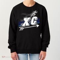 Xc Trail Runner Coaches Trainers Team Running Distance Meaningful Gift Women's Sweatshirt thumb 0