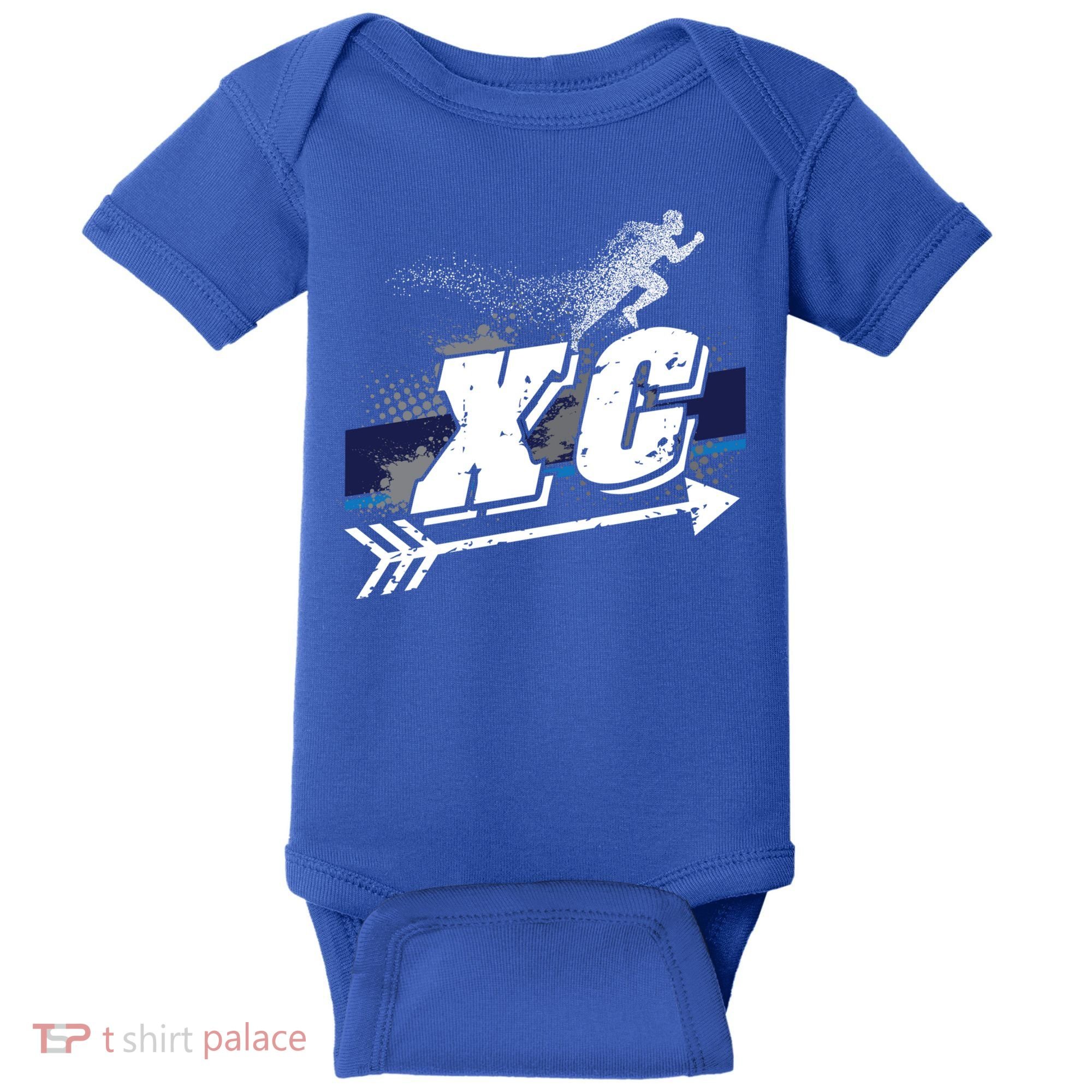 Xc Trail Runner Coaches Trainers Team Running Distance Meaningful Gift Baby Bodysuit