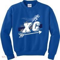Xc Trail Runner Coaches Trainers Team Running Distance Meaningful Gift Kids Sweatshirt thumb 0