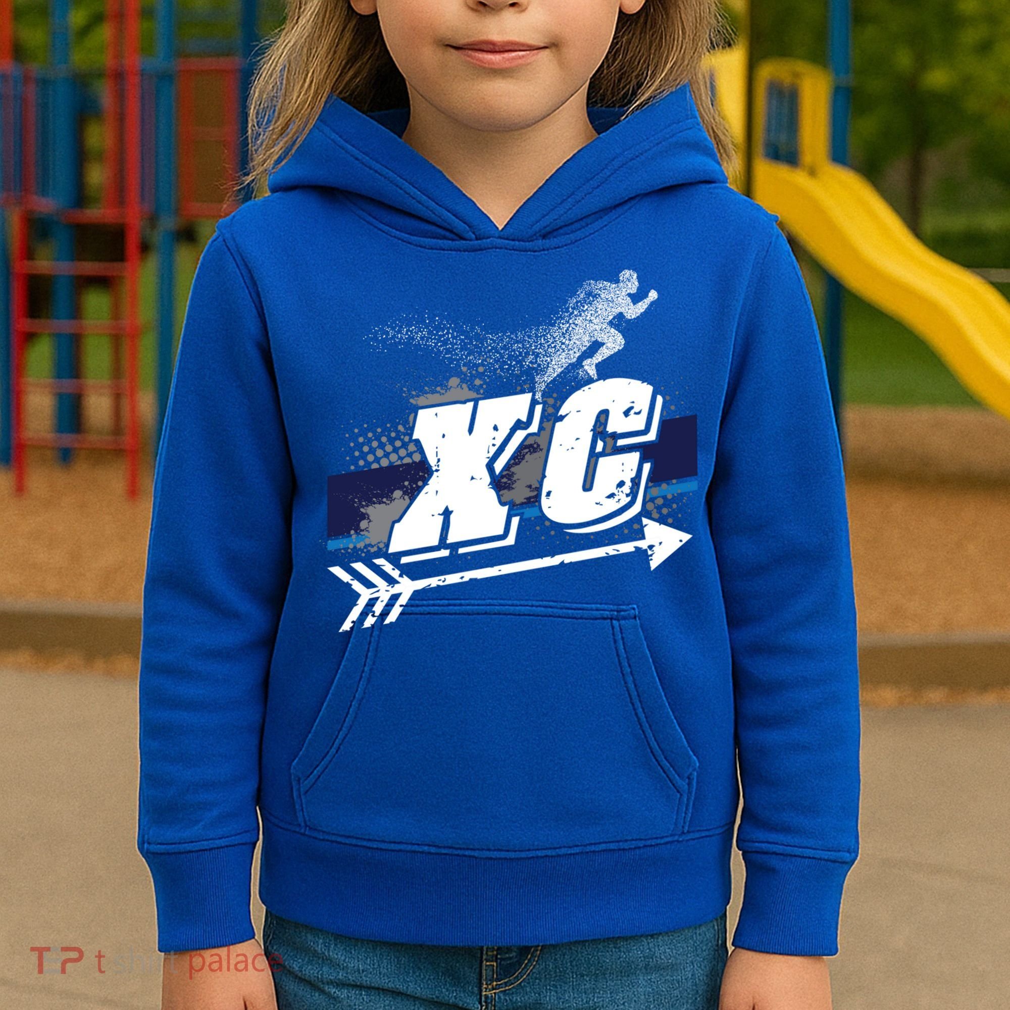 Xc Trail Runner Coaches Trainers Team Running Distance Meaningful Gift Kids Hoodie