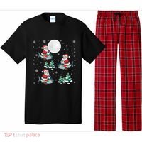 Xmas Tree Santa Riding Mahi Mahi Fish Funny Christmas Great Gift Pajama Set thumb 0