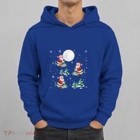 Xmas Tree Santa Riding Mahi Mahi Fish Funny Christmas Great Gift Hoodie thumb 0