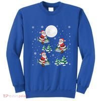 Xmas Tree Santa Riding Mahi Mahi Fish Funny Christmas Great Gift Sweatshirt thumb 0
