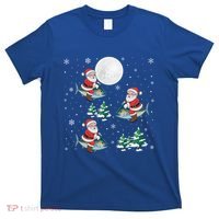 Xmas Tree Santa Riding Mahi Mahi Fish Funny Christmas Great Gift T-Shirt thumb 0