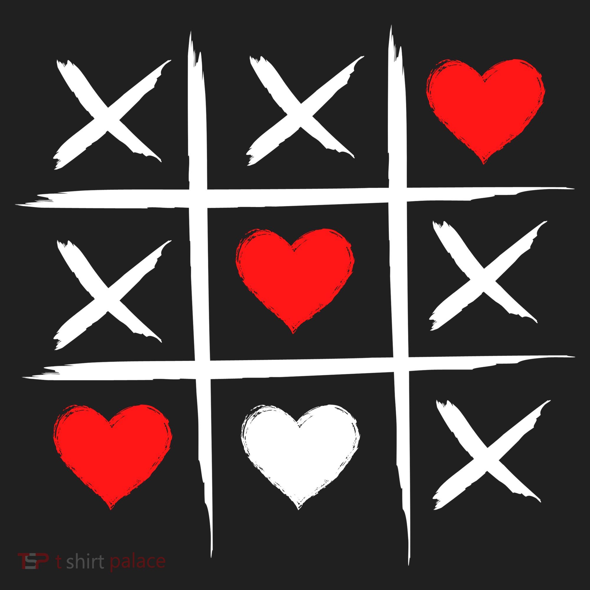 XOXO Tic Tac Toe Heart Valentines Day Women's Sweatshirt