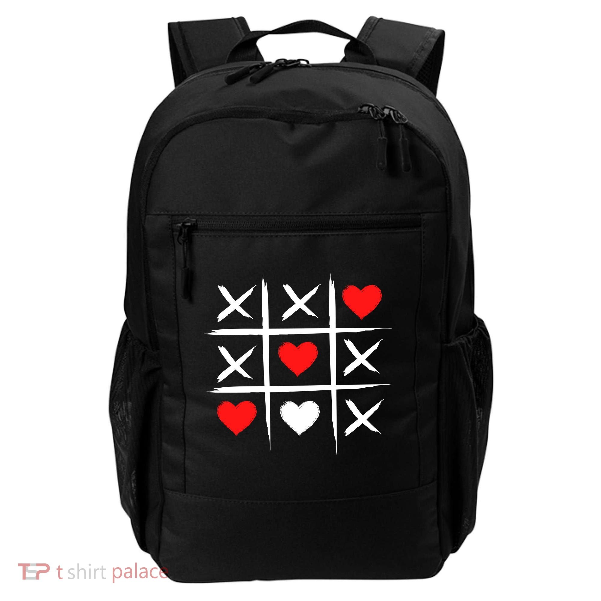 XOXO Tic Tac Toe Heart Valentines Day Backpack