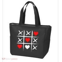 XOXO Tic Tac Toe Heart Valentines Day Tote Bag thumb 3