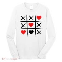 XOXO Tic Tac Toe Heart Valentines Day Long Sleeve Shirt thumb 0