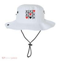 XOXO Tic Tac Toe Heart Valentines Day Bucket Hat thumb 0