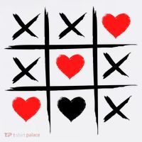 XOXO Tic Tac Toe Heart Valentines Day Women's Hoodie thumb 2