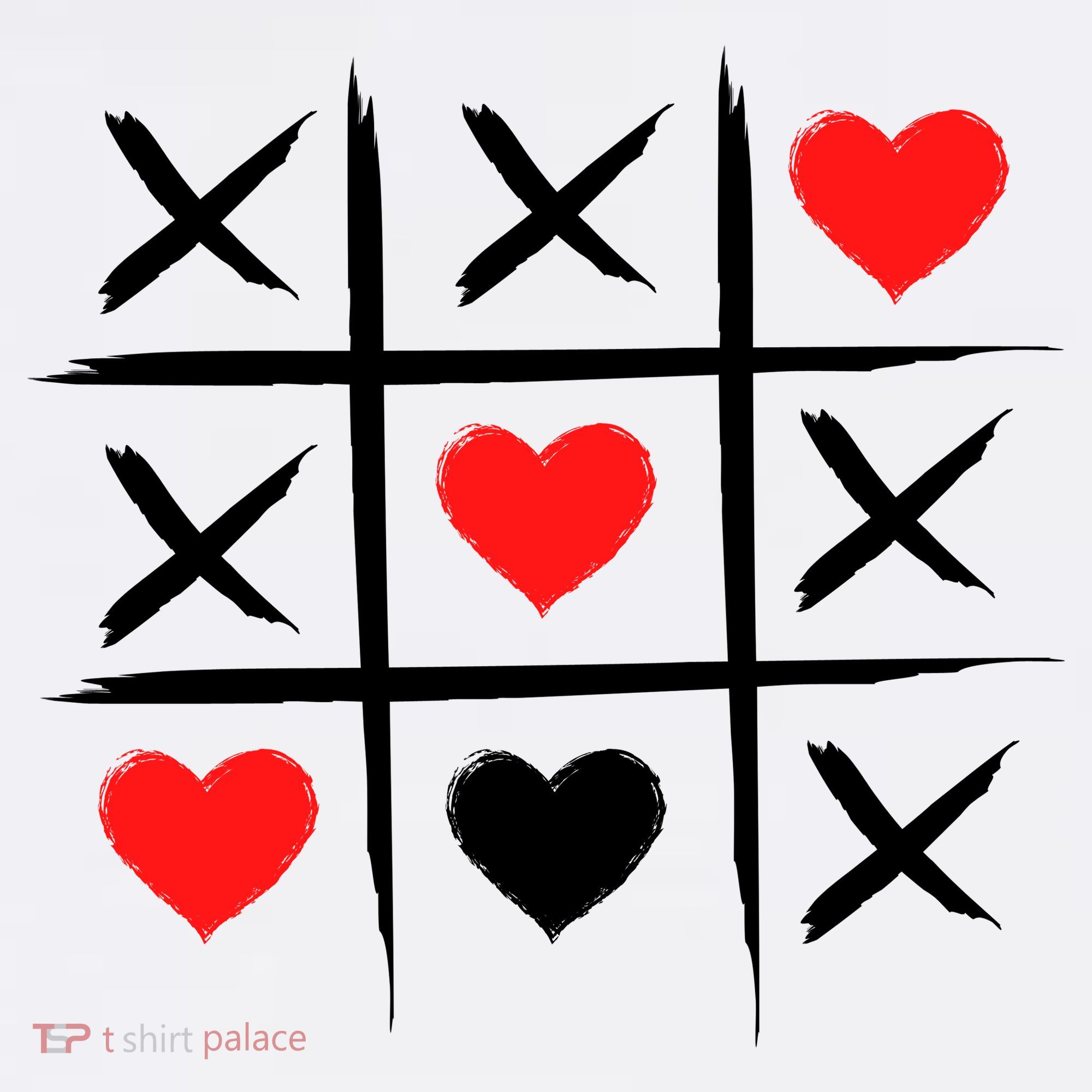 XOXO Tic Tac Toe Heart Valentines Day Women's Hoodie
