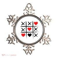 XOXO Tic Tac Toe Heart Valentines Day Ornament thumb 0