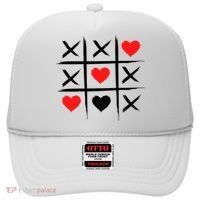 XOXO Tic Tac Toe Heart Valentines Day Hat thumb 0