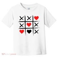 XOXO Tic Tac Toe Heart Valentines Day Toddler T-Shirt thumb 0