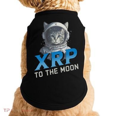 Xrp To The Moon Crypto Merchandise Doggie Tank