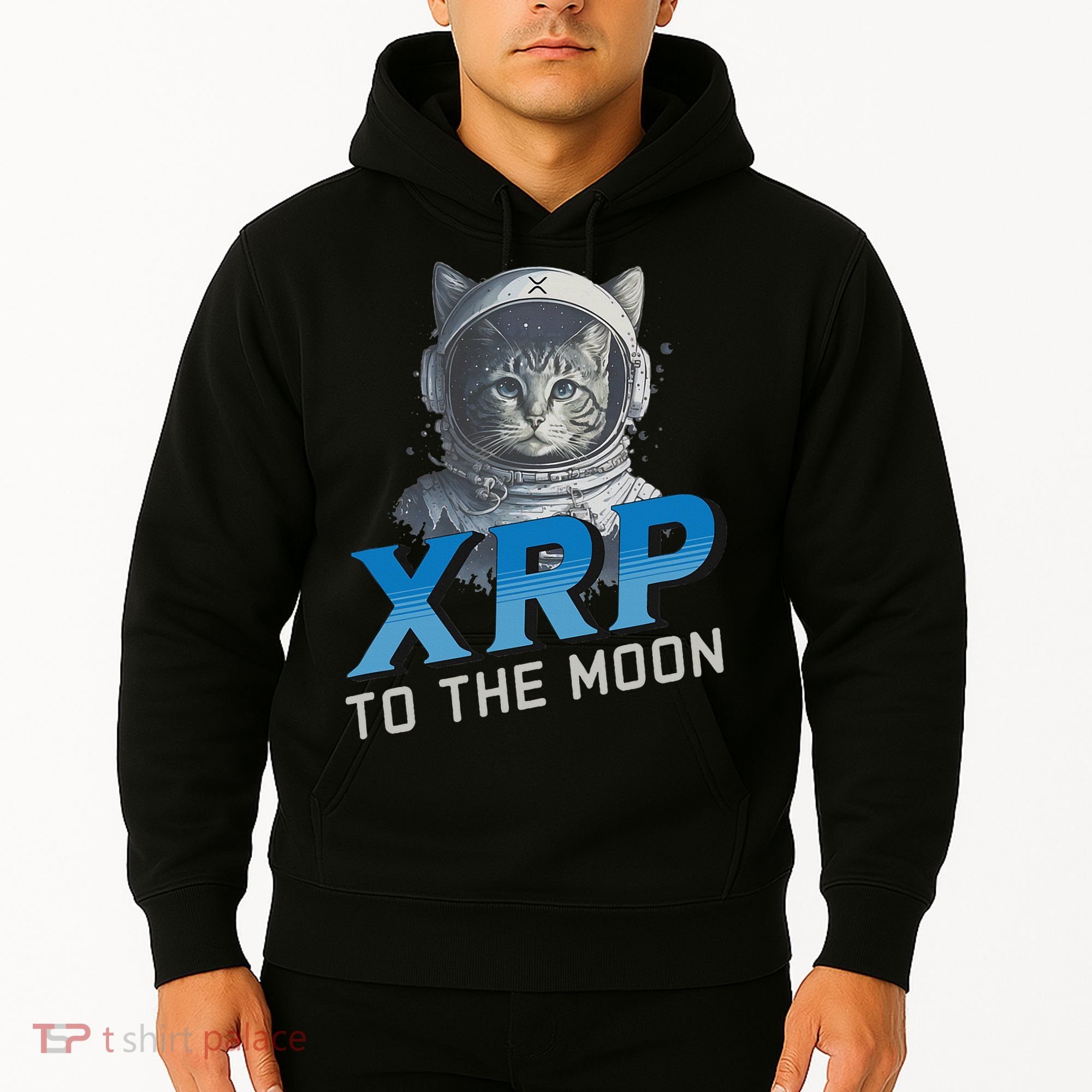 Xrp To The Moon Crypto Merchandise Hoodie