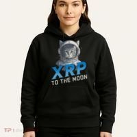 Xrp To The Moon Crypto Merchandise Hoodie thumb 5