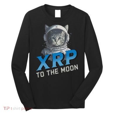 Xrp To The Moon Crypto Merchandise Long Sleeve Shirt