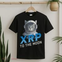 Xrp To The Moon Crypto Merchandise T-Shirt thumb 2