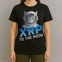 Xrp To The Moon Crypto Merchandise T-Shirt thumb 4