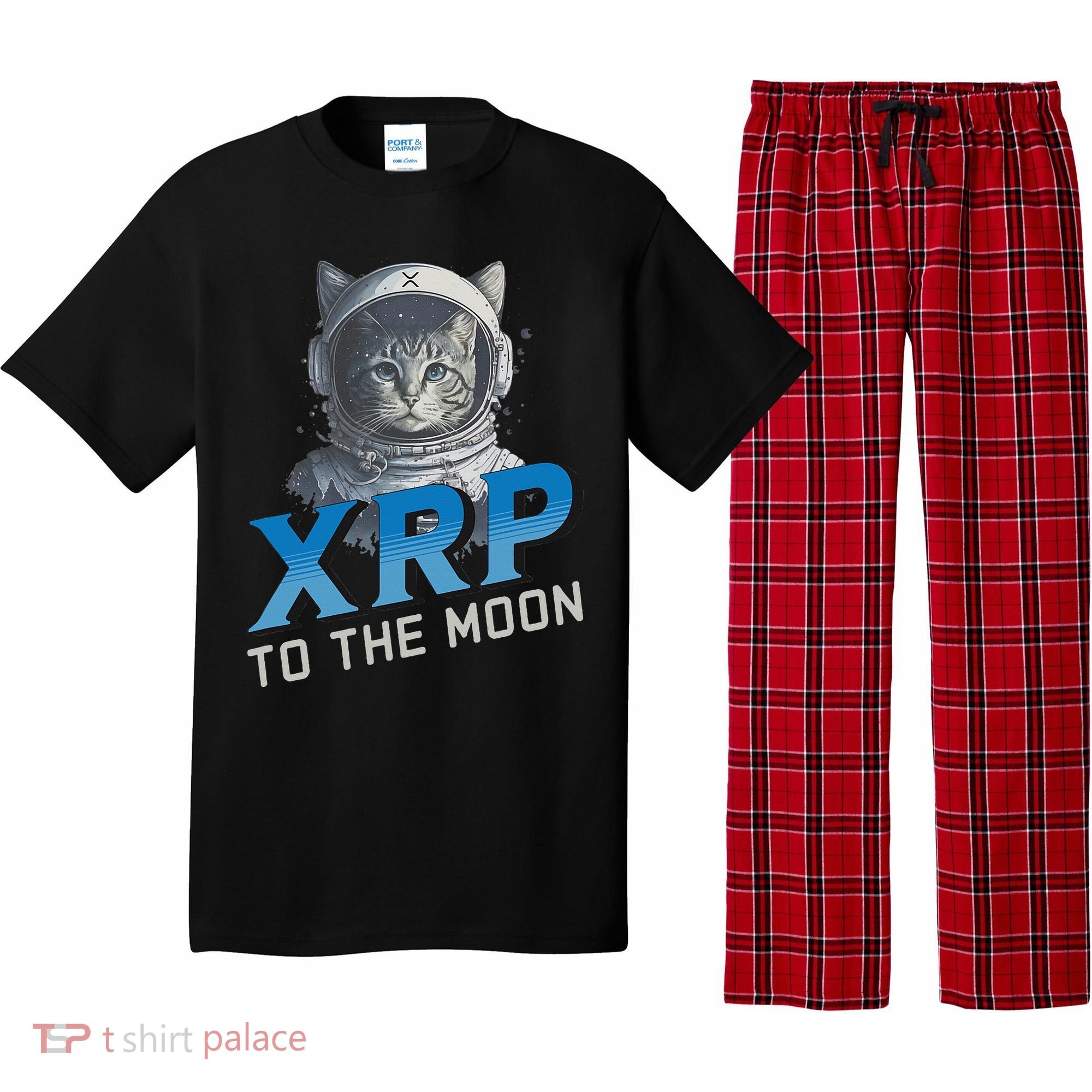 Xrp To The Moon Crypto Merchandise Pajama Set