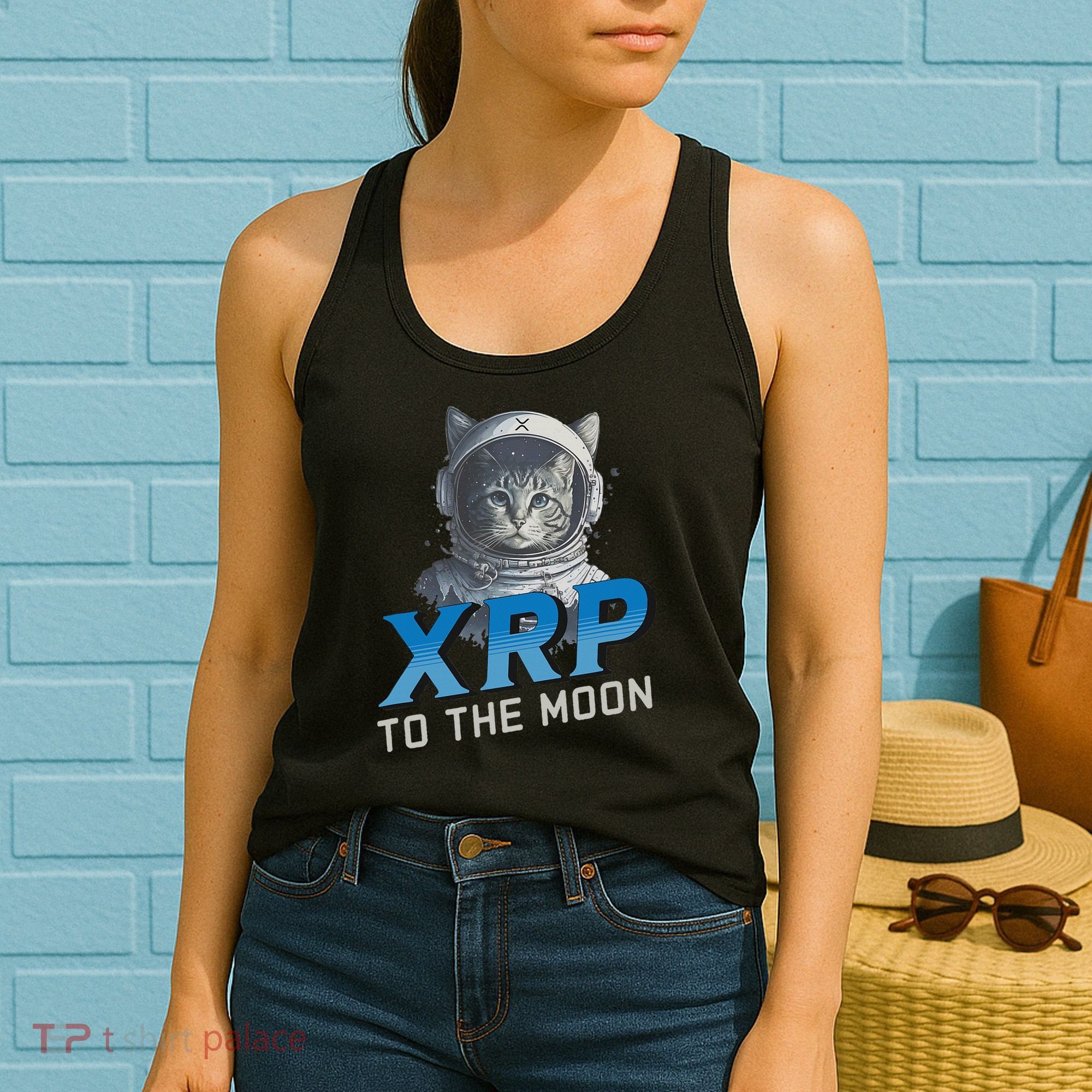 Xrp To The Moon Crypto Merchandise Women's Tank Top