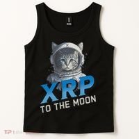 Xrp To The Moon Crypto Merchandise Tank Top thumb 2