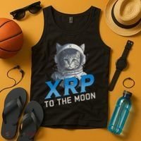 Xrp To The Moon Crypto Merchandise Tank Top thumb 4