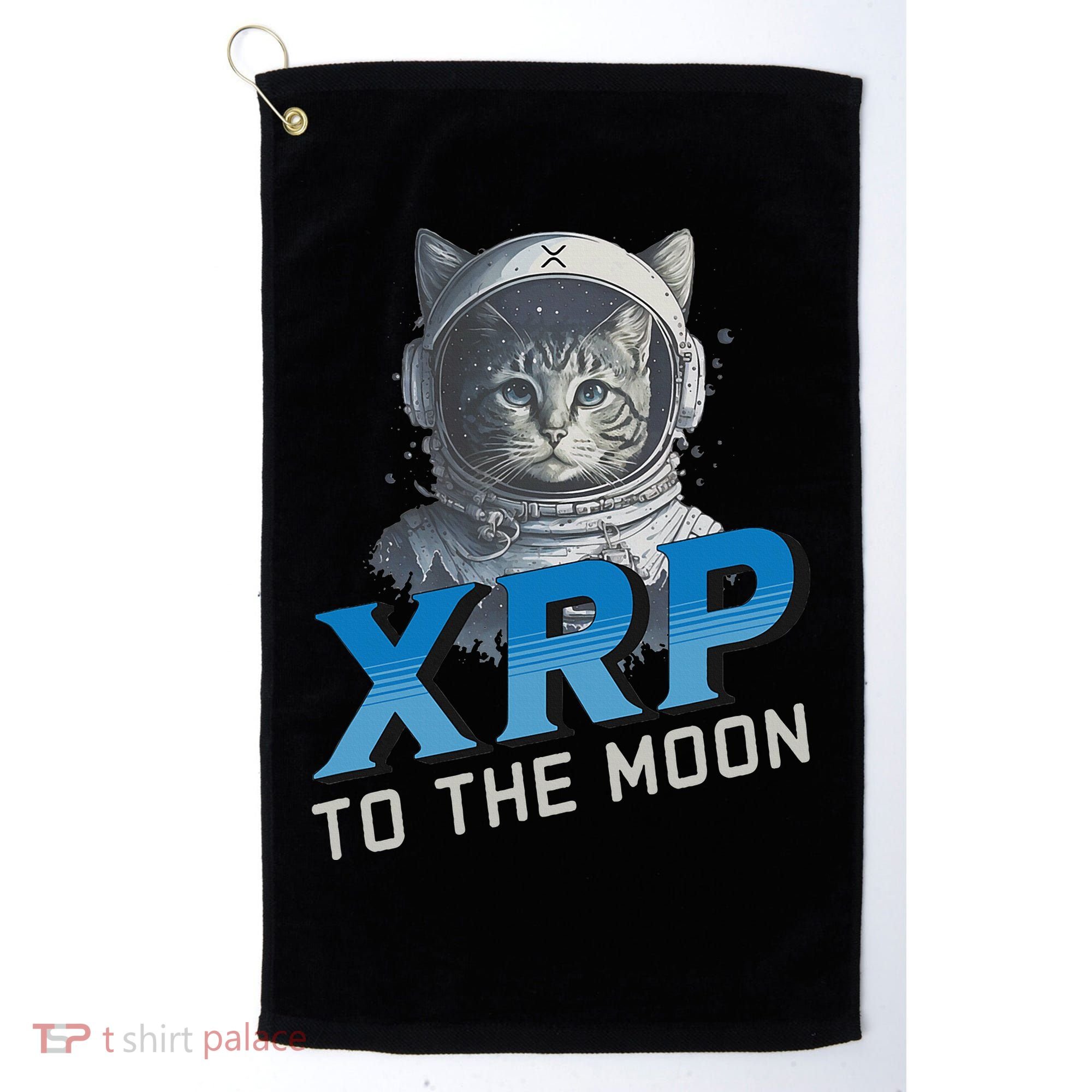 Xrp To The Moon Crypto Merchandise Golf Towel