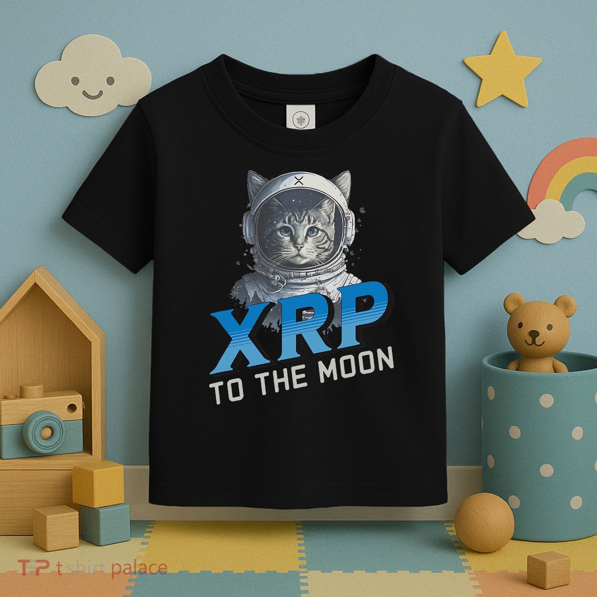 Xrp To The Moon Crypto Merchandise Toddler T-Shirt