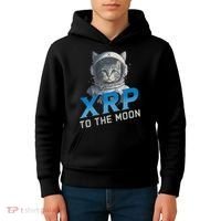 Xrp To The Moon Crypto Merchandise Kids Hoodie thumb 4