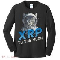 Xrp To The Moon Crypto Merchandise Kids Long Sleeve Shirt thumb 0