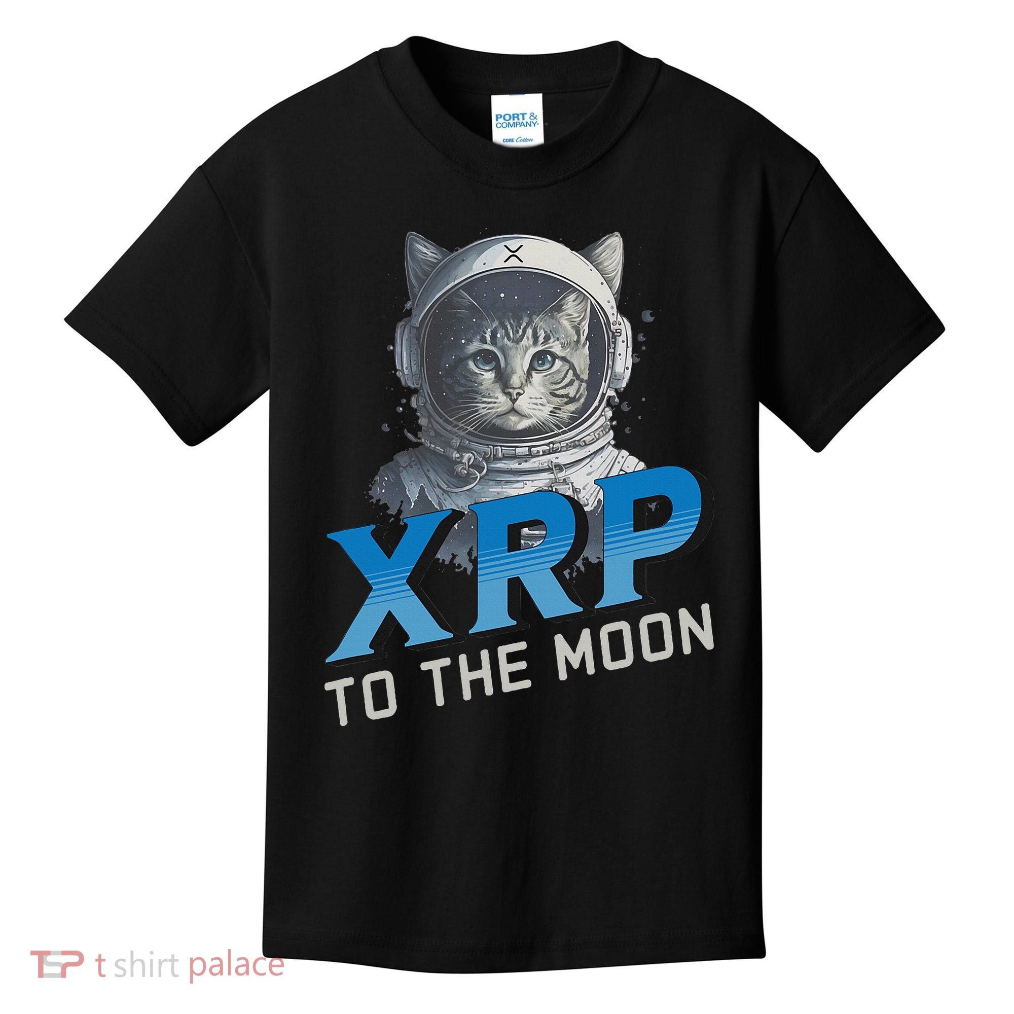 Xrp To The Moon Crypto Merchandise Kids T-Shirt
