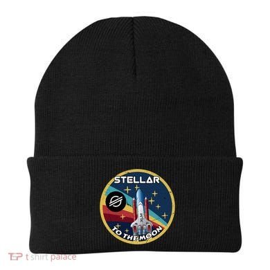 Xlm To The Moon Crypto Space Grunge Cryptocurrency Great Gift Beanie