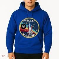Xlm To The Moon Crypto Space Grunge Cryptocurrency Great Gift Hoodie thumb 2