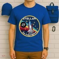 Xlm To The Moon Crypto Space Grunge Cryptocurrency Great Gift T-Shirt thumb 6