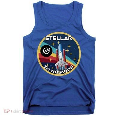 Xlm To The Moon Crypto Space Grunge Cryptocurrency Great Gift Tank Top