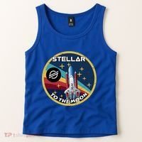 Xlm To The Moon Crypto Space Grunge Cryptocurrency Great Gift Tank Top thumb 2