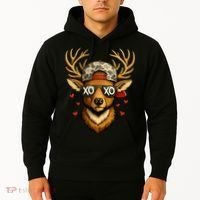 XOXO Valentine Buck Camo Deer Hunting Hoodie thumb 2