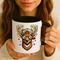 XOXO Valentine Buck Camo Deer Hunting Coffee Mug thumb 3