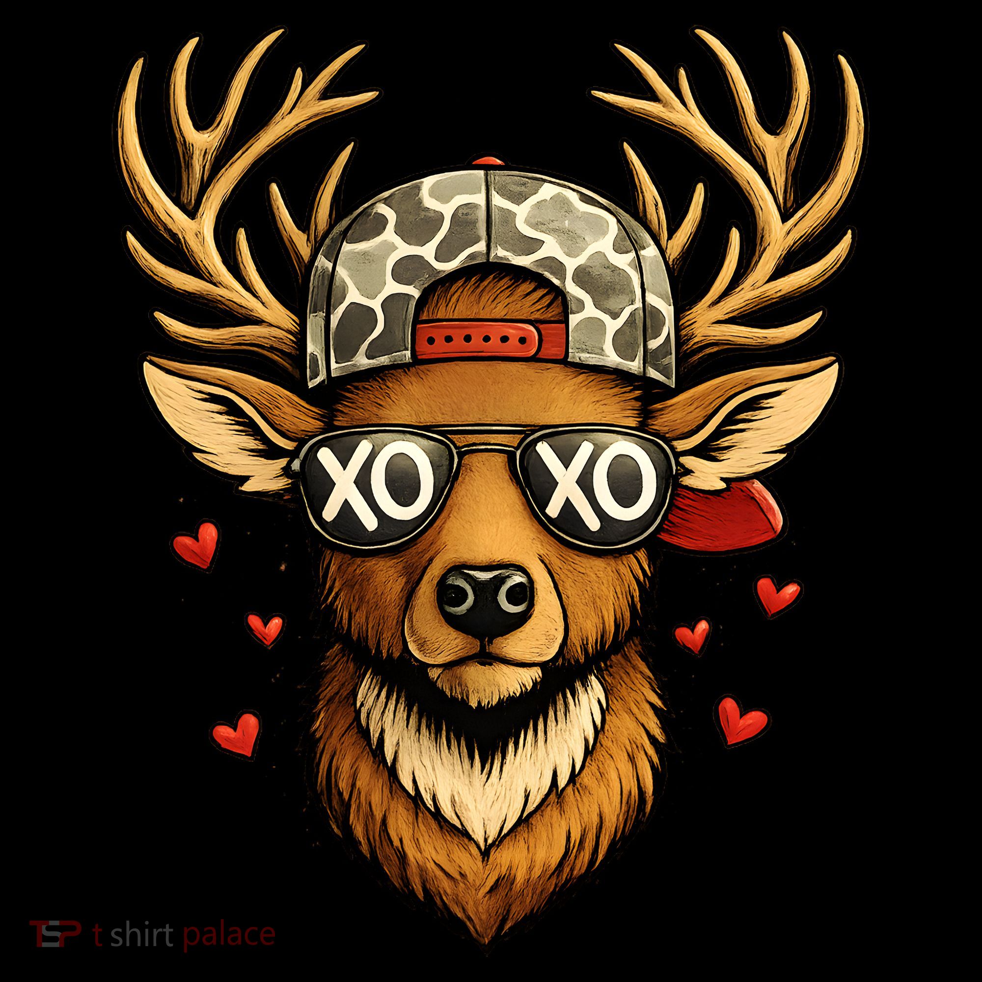 XOXO Valentine Buck Camo Deer Hunting Coffee Mug