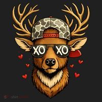 XOXO Valentine Buck Camo Deer Hunting Hat thumb 2