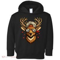 XOXO Valentine Buck Camo Deer Hunting Toddler Hoodie thumb 0