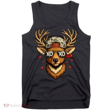 XOXO Valentine Buck Camo Deer Hunting Tank Top