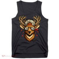 XOXO Valentine Buck Camo Deer Hunting Tank Top thumb 0